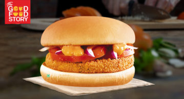 The Wholesome McAloo Tikki Burger McAloo Tikki burger