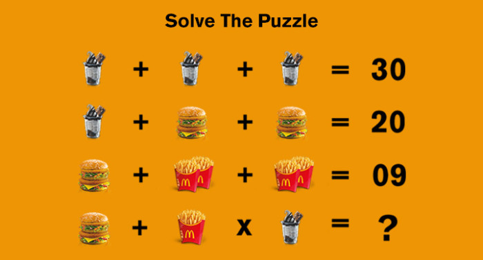 Can You Solve This McDonald's Maths Puzzle? - McDonald's Blog