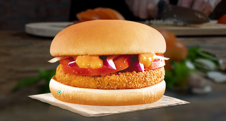 McDonald's McAloo Tikki burger