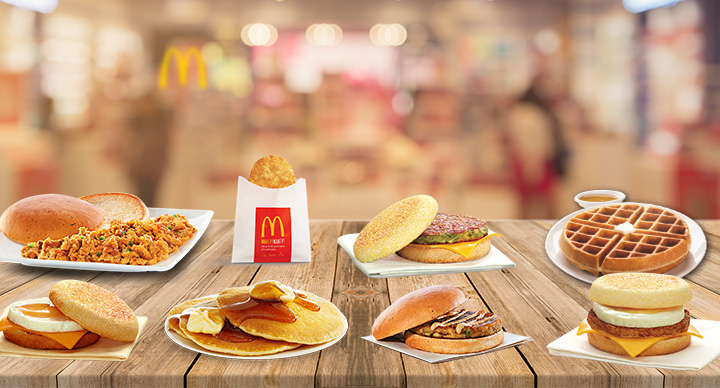 Examining the McDonalds breakfast menu is a delectable morning treat.