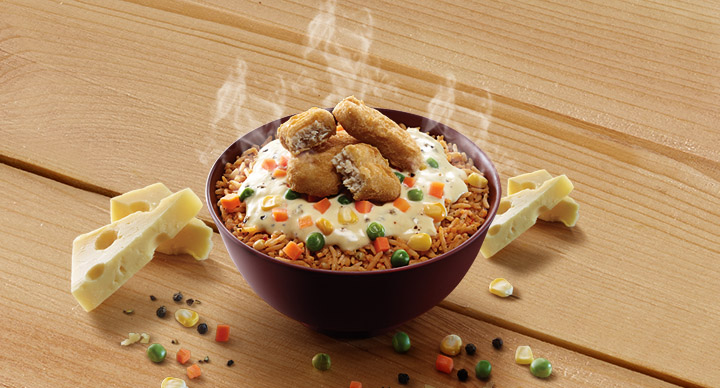 Cheesy Rice bowl at McDonalds