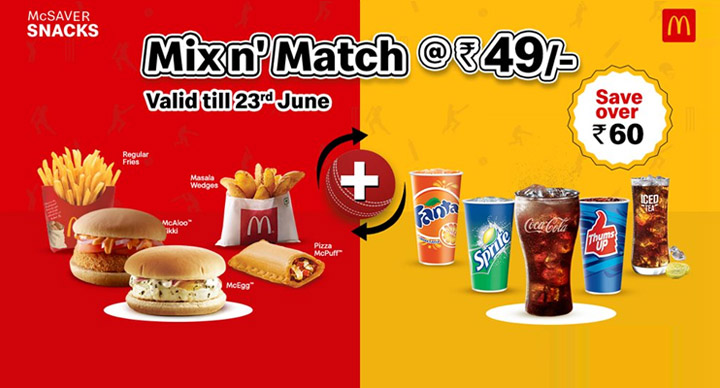 McDonald's mixn'match offer