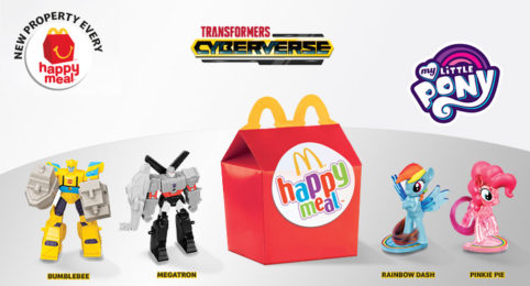 McDonald's happy meal transformers and my little pony