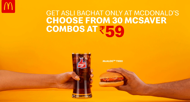 McSaver combo now starting Rs.59
