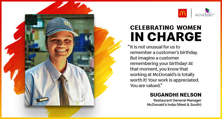 Sugandhi McDonald's women employee