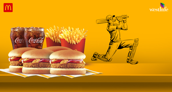 Mcdonald's match day McAloo Tikki Burgers Combo with Fries