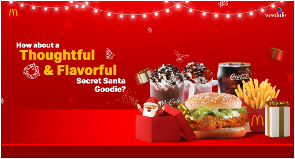 McDonald’s Menu with Santa Goodie Bag