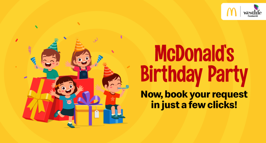 Mcdonalds shop birthday party