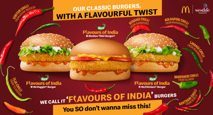 Delicious, desi, vibrant: Our ‘Flavours of India’ burgers are out of the bag, and now on our menu!